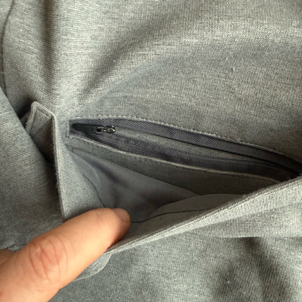 Kit And Ace Light Grey Cardigan Front Pockets Stretchy GUC Size S/M - Picture 6 of 6